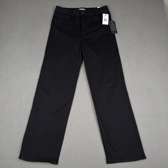 Roark HWY 395 Stovepipe Jeans Womens 29 Black High Rise Denim Pants Casual - Picture 1 of 13